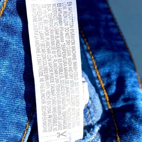 Forever 21 high waisted jean shorts HOT PANTS retro 60s denim cheeky juniors M - Picture 5 of 6